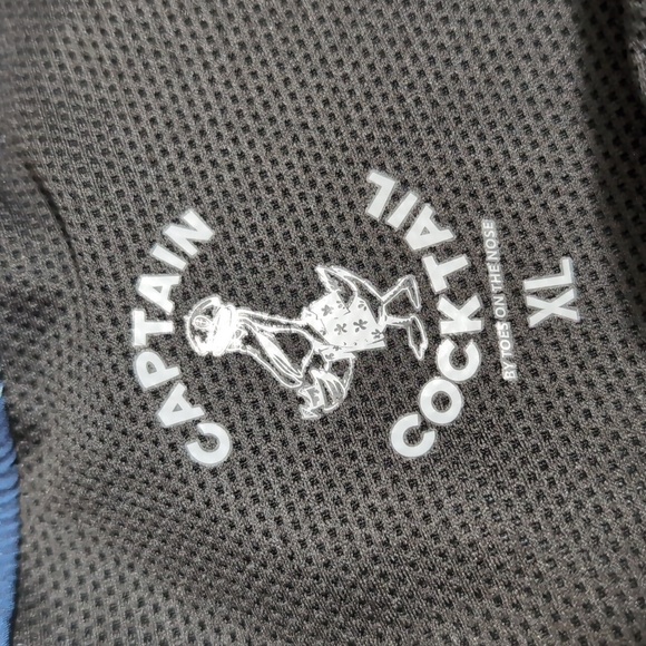 Captain Cocktail by Toes On The Nose Shorts Size XL in Nautical Blue 6" Inseam - Picture 2 of 8